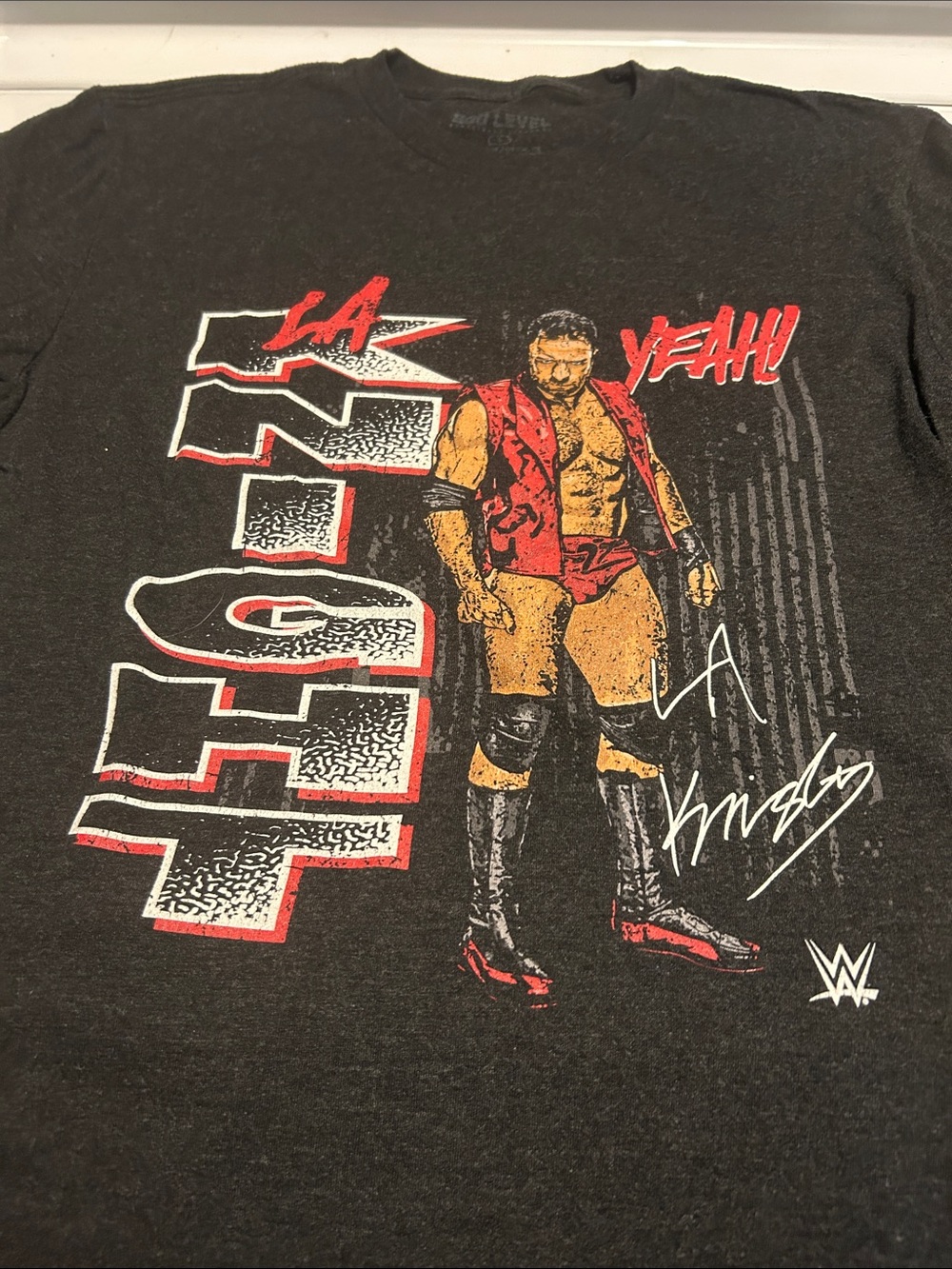 WWE LA Knight Graphic Tee - Black, Red, White